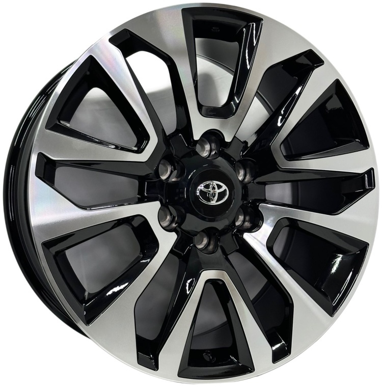Top Grade 887WW 8.5x20/6x139.7 D106.1 ET25 4 диска черный, серебристый