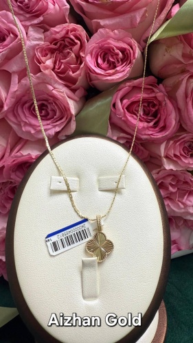 Колье Aizhan Gold Gold0666 длина 50.55 см вес 5 г золото, без вставок