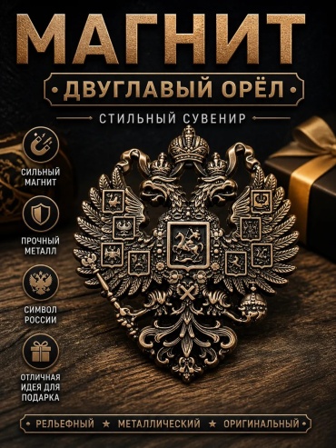 Магнит-сувенир Герб России 1 шт