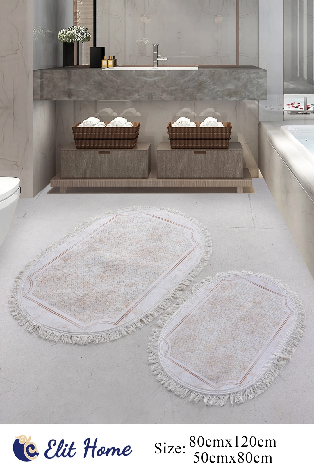 Elit Home комплект ковриков MODEVSA 120x80 см, микрофибра