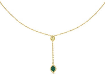 Cerruti 1881 длина 50 см сталь, малахит, стразы