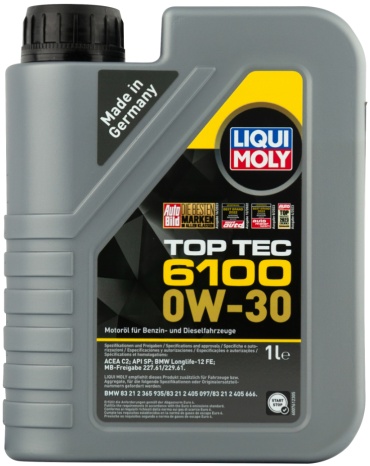 Синтетическое LIQUI MOLY Top Tec 6100 0W-30 1 л
