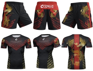Спортивный костюм CODY LUNDIN SPORT черный, красный, золотистый