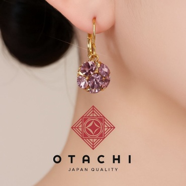 Серьги OTACHI бижутерный сплав, без вставок