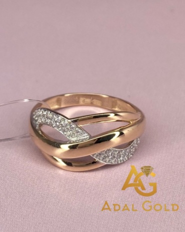 ADAL GOLD ADG_1254 размер 18.5 вес 1.96 г золото, фианит