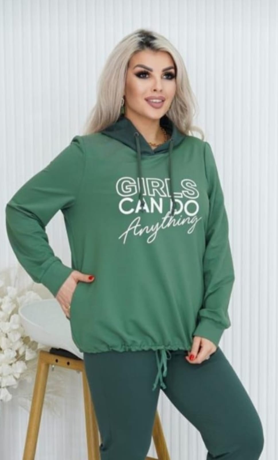 Повседневный костюм Kanykei Fashion зеленый