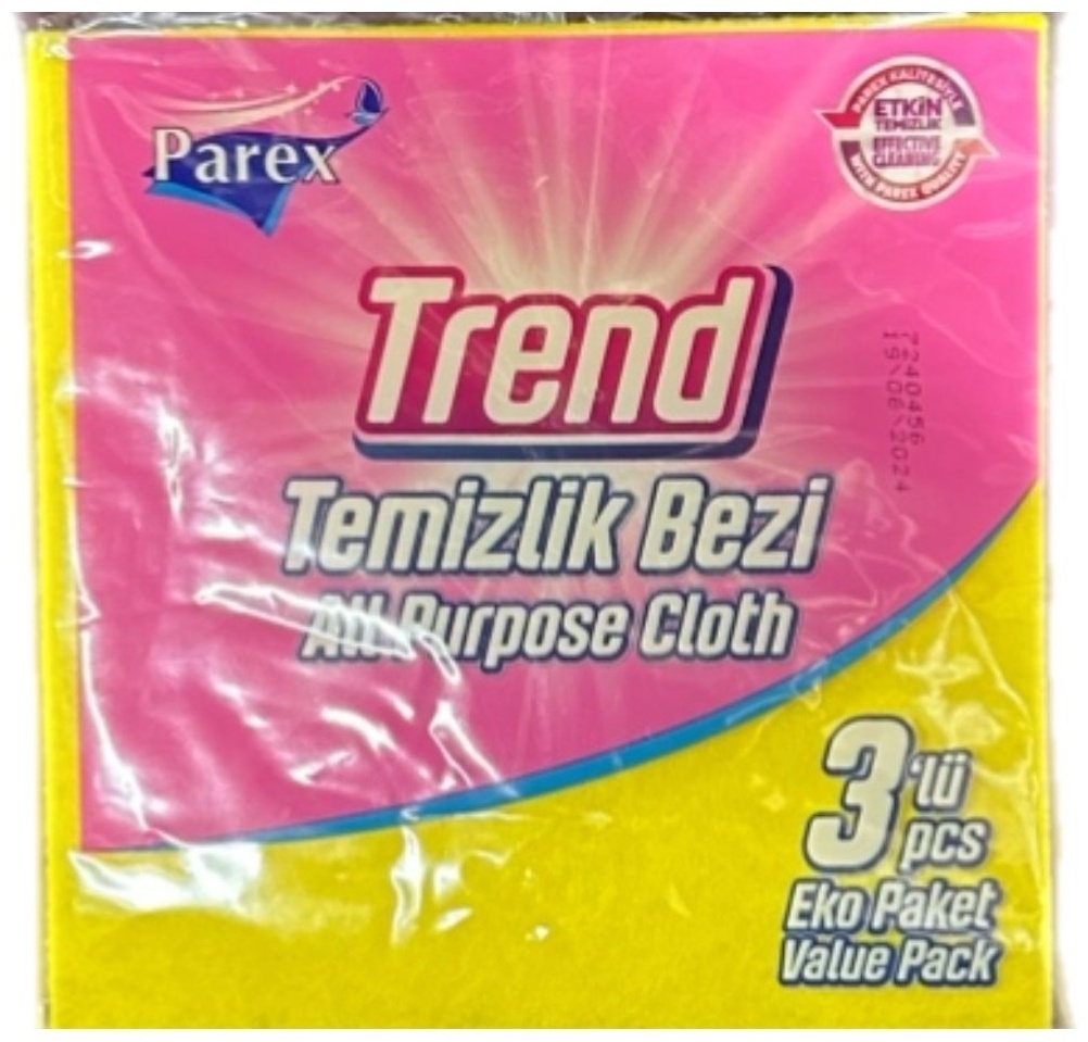 Тряпка универсальная Parex Универсальные салфетки TREND 3шт (38см x 30см) 3 шт, вискоза