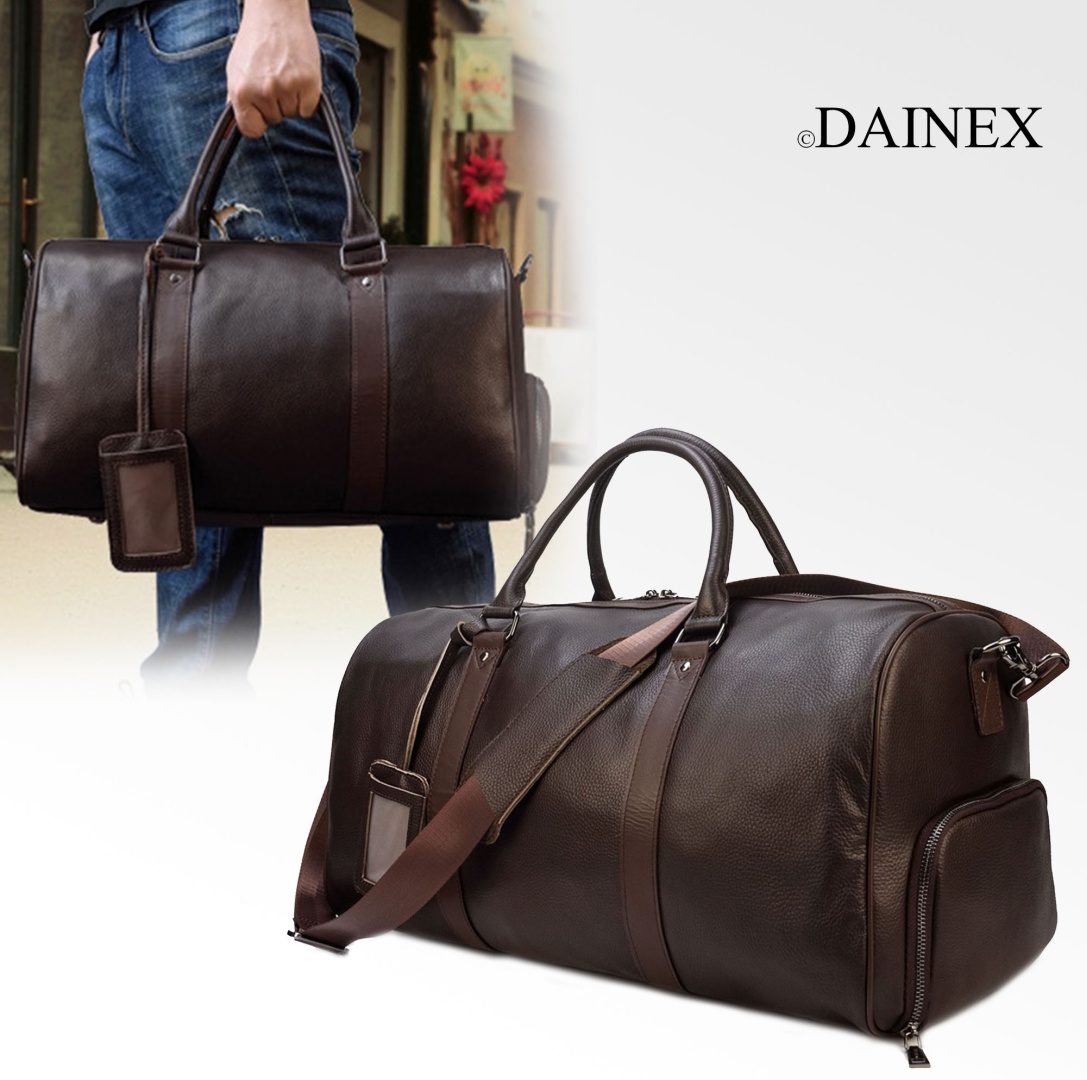 Сумка DAINEX натуральная кожа кофейный 27 л