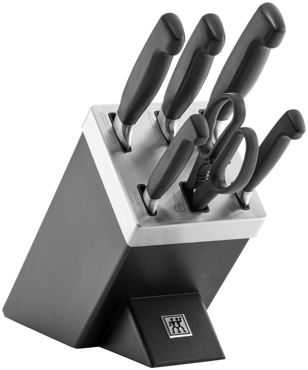 Нож универсальный ZWILLING Vier Sterne / SharpBlock, лезвие: нержавеющая сталь 7 шт
