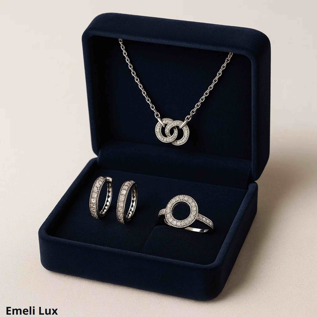 Emeli lux 0905 вес 9 г серебро, фианит