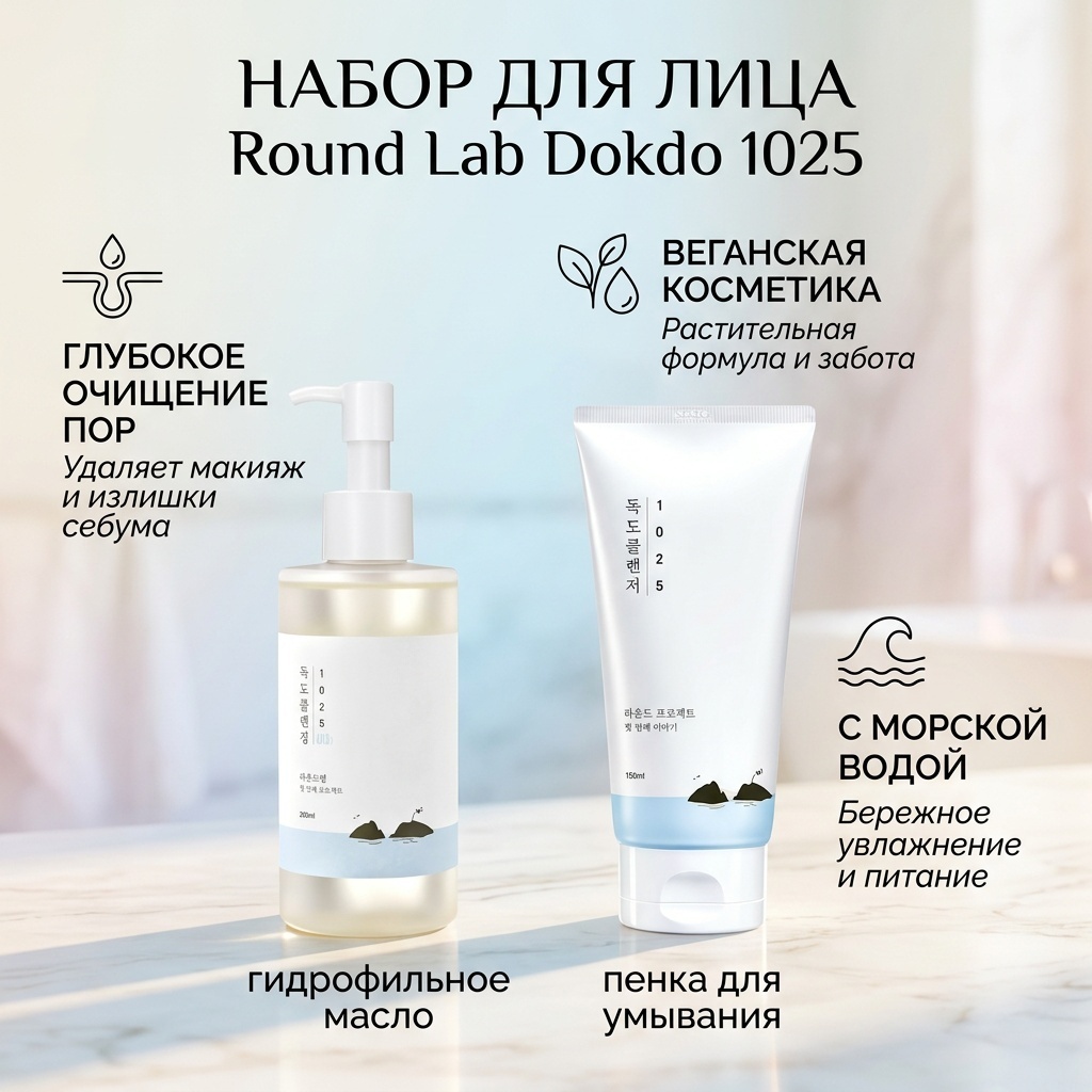 Round Lab Dokdo 1025 набор по уходу за лицом для женщин