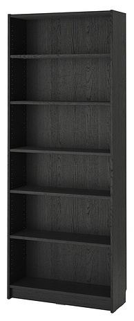 Стеллаж напольный IKEA BILLY, 80x28x202 см, черный