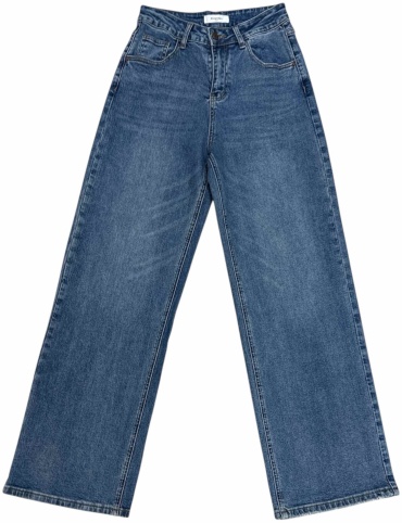 Джинсы трубы DENIM JEANS синий, светло-синий