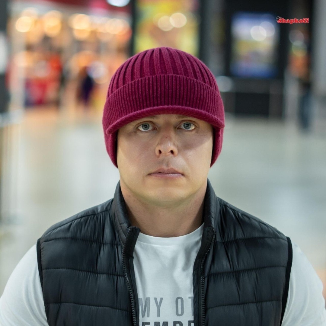 Бейсболка Shapkoff размер 56, 57, 58, 59, бордовый