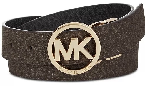 Ремень Michael Kors искусственная кожа 107 см черный, коричневый