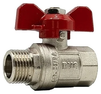 Кран шаровый RVC резьбовой (BP/HP) 00234 Ду 25 (1)