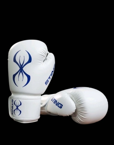 Боксерские перчатки STING 10 oz белый