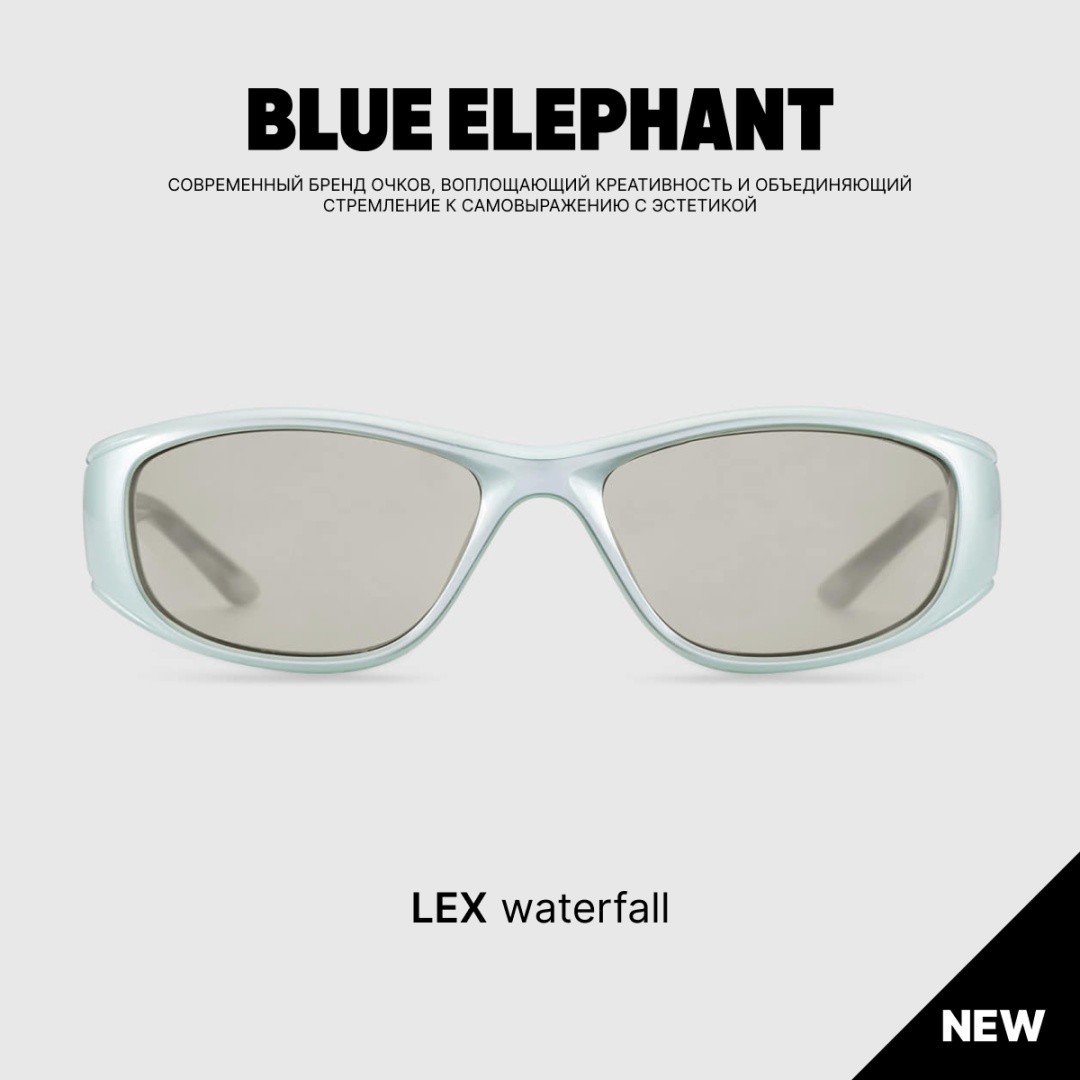 BLUE ELEPHANT солнцезащитные очки нестандартные однотонные