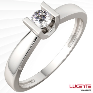 Lucente Бриллианты Якутии ZO-2D00213.14K.W_17 размер 17 вес 1.7 г золото, бриллиант