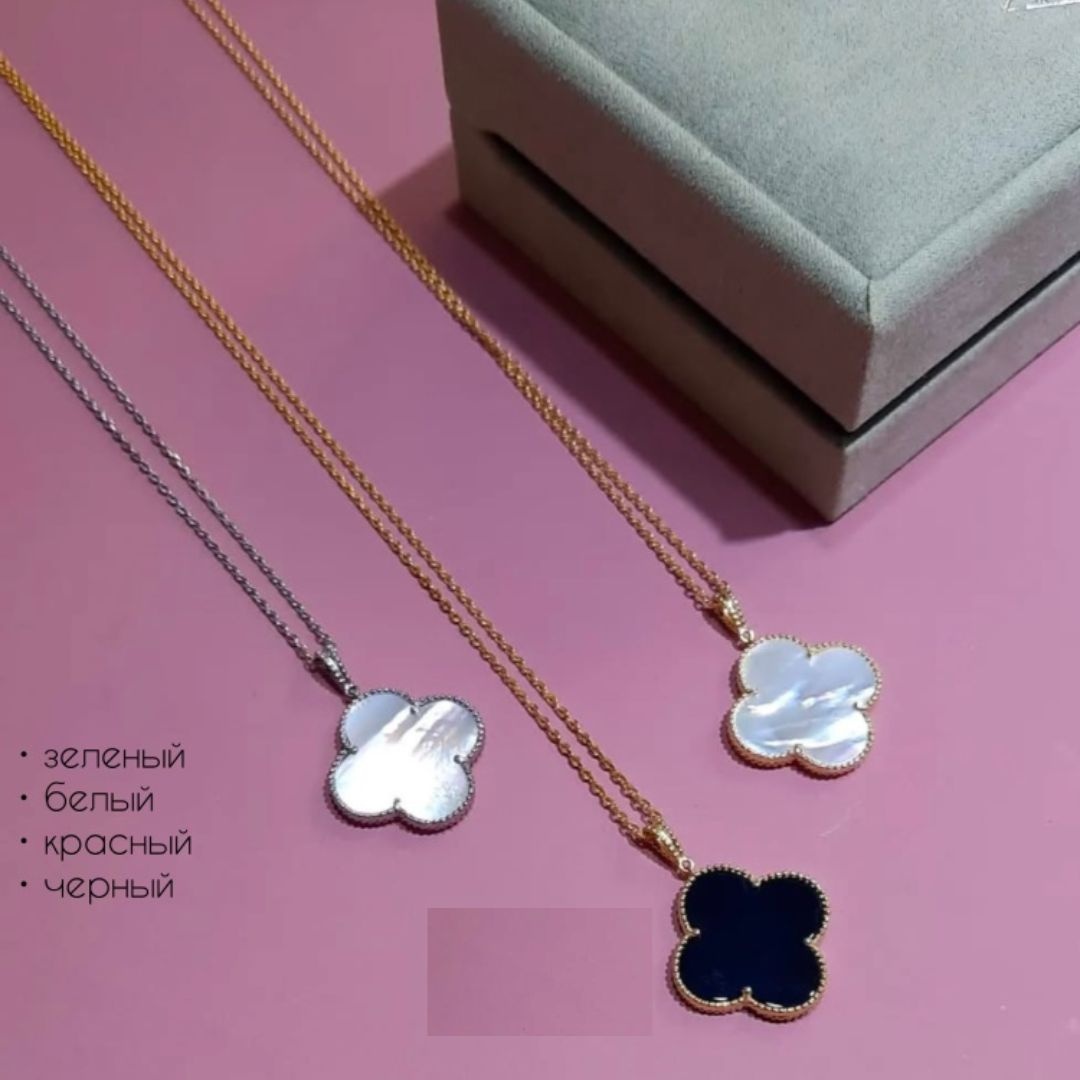 Колье SILVIQUE 333710287 длина 55 см вес 3.54 г серебро, золото, оникс, перламутр