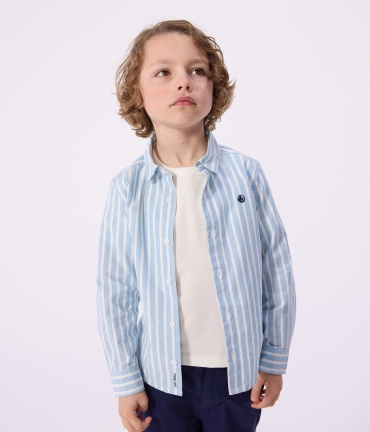 Рубашка Petit Bateau голубой