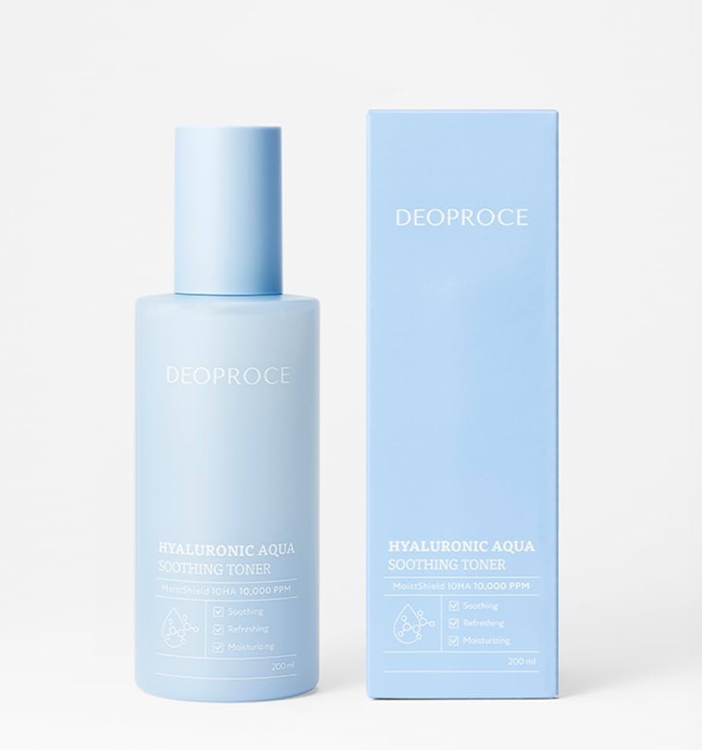 Deoproce тонер HYALURONIC AQUA SOOTHING TONER (200ml) 200 мл