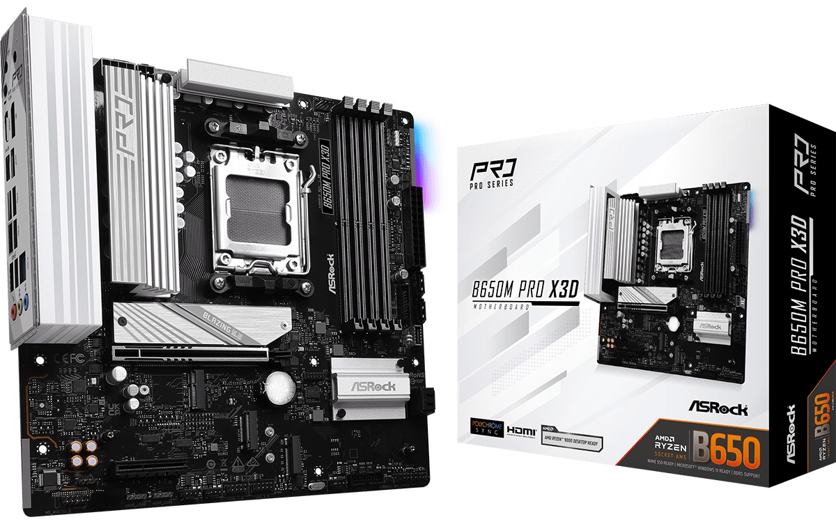 Материнская плата ASRock B650M PRO X3D