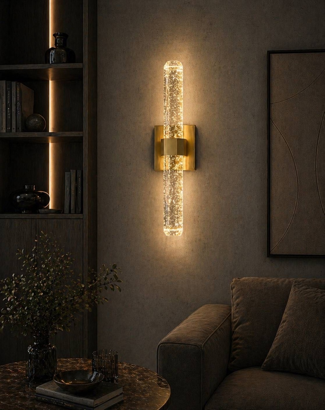 Бра настенный Oskar LED, золотистый