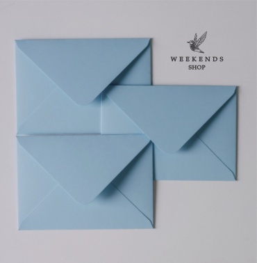 Weekends-shop конверт для денег Конверт подарочный для сертификатов, для денег, А7 9 х 13 см, 45 шт, голубой 45 шт