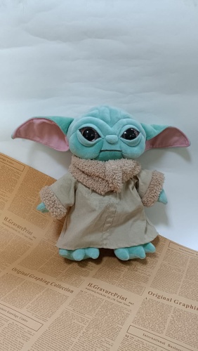 Мягкая игрушка 1TOY Малыш Йода , высота 35 см, бирюзовый