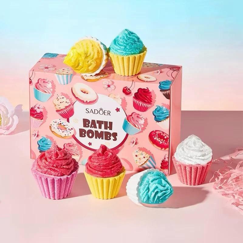 SADOER подарочный набор бомбочек для ванн Ice CREAM Bath BOMBS бомбочка 100 г