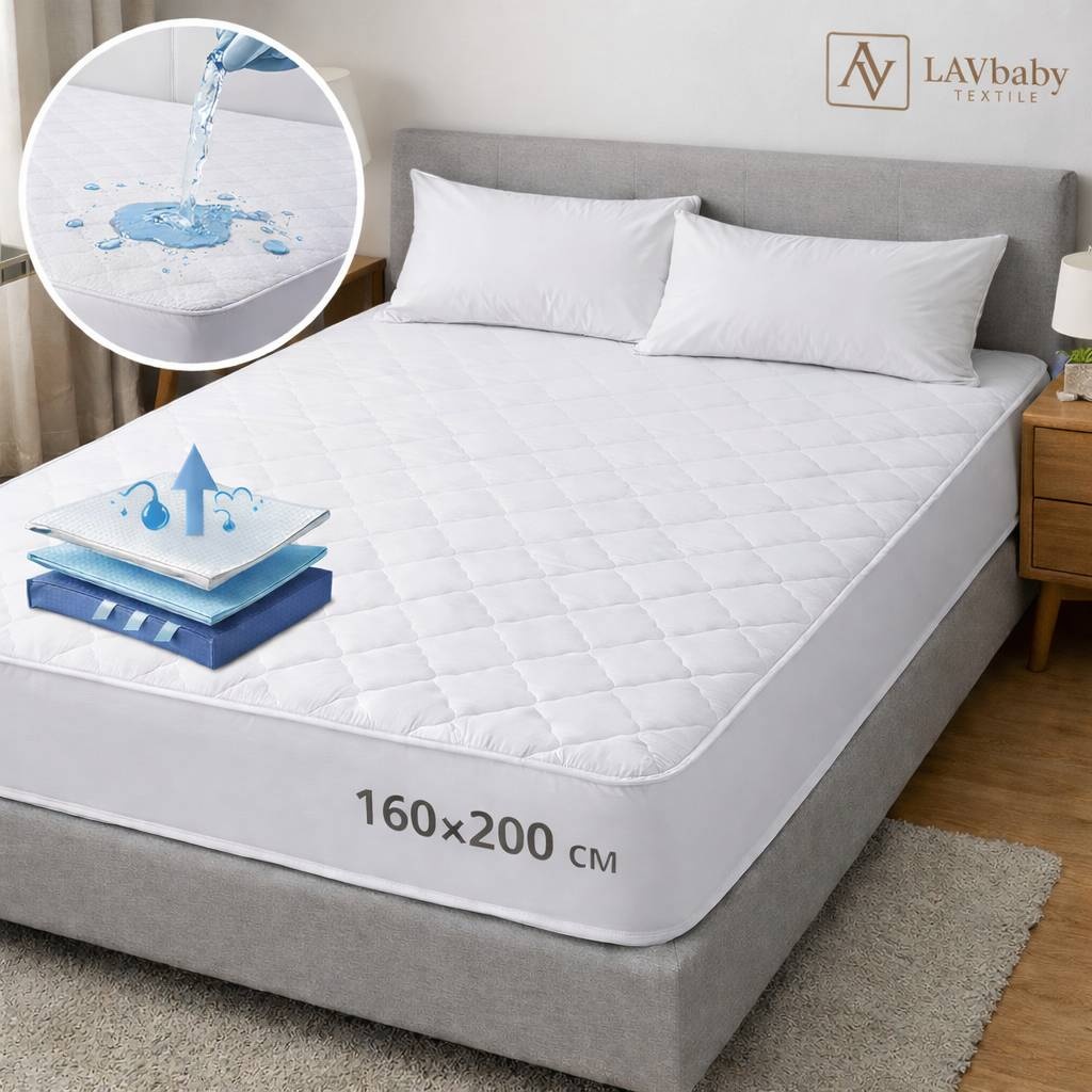 LAVbaby Textile наматрасник на резинке Непромокаемый 160x200, хлопок