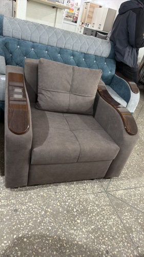 Мини-диван 5 STAR Ммммм, 105х90 см, обивка ткань, коричневый