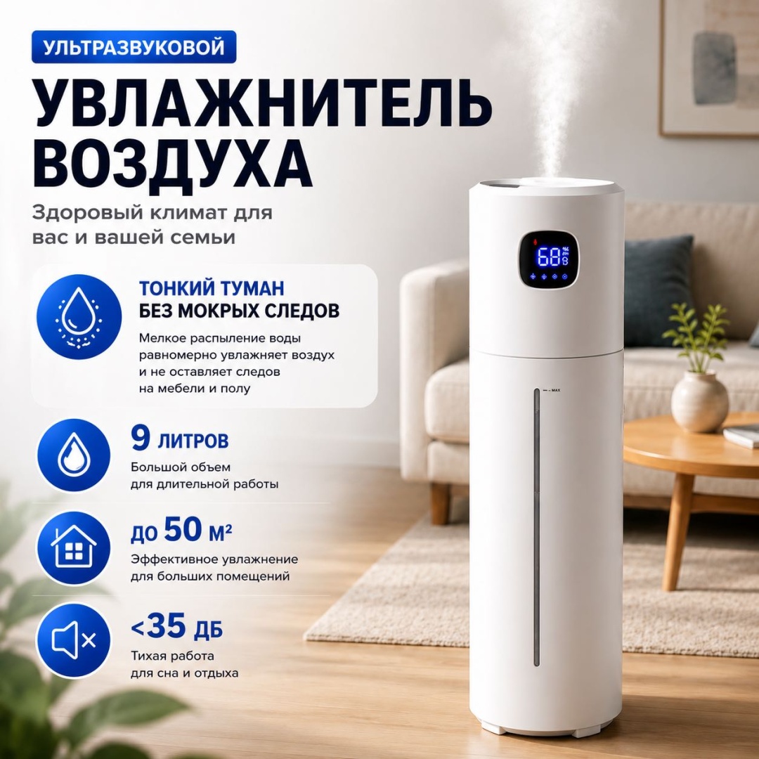 Увлажнитель воздуха ACONA HD-50 белый