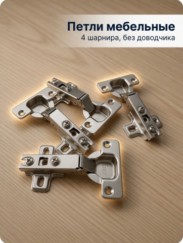 En.7 петля накладная, сталь 4 шт