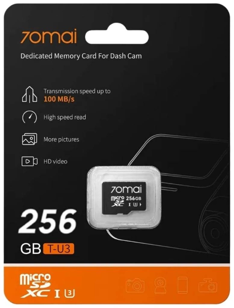 Карта памяти 70mai microSD T-U3 256 Гб
