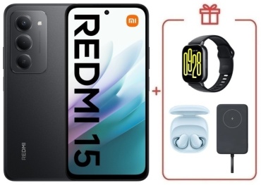 REDMI 15 6 ГБ/128 ГБ черный + подарок