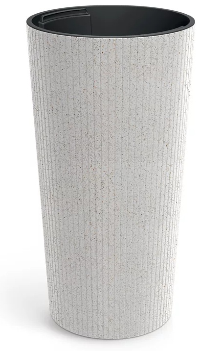 Горшок для дома, для улицы, для балкона Prosperplast Lamia Slim ECO Wood 15 л, дерево, пластик
