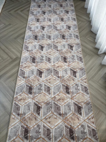Ковровая дорожка S&M Сomfort безворсовая, полипропилен, 80 см x 10 м