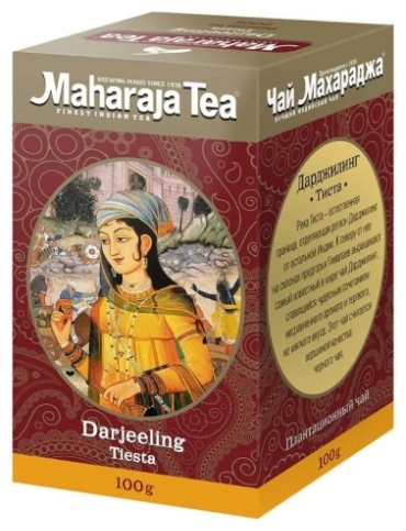 Чай Maharaja Darjeeling Tiesta черный листовой 100 г