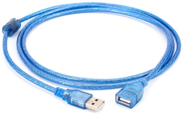 Кабель USB 2.0 A - USB 2.0 A 1.5 м USB2-EXT-1,5M-GEL