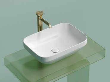 Раковина Ceramicanova Element накладная прямоугольная 50х35.90 см, санфарфор