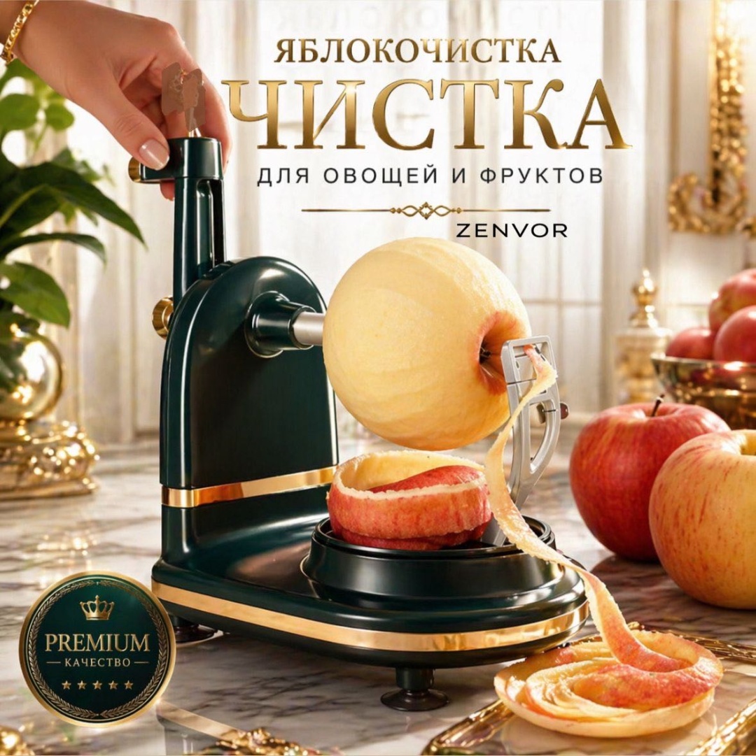 ZENVOR яблокочистка DM1458 зеленый