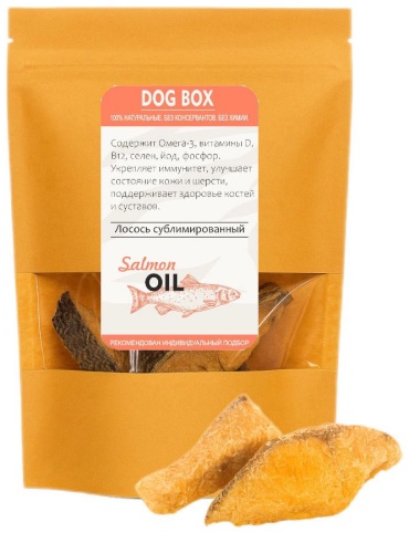 DOG BOX сублимированный лосось 50г.