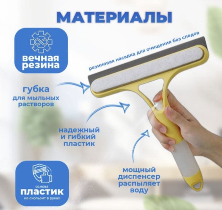 Стекломой 7532 голубой, жёлтый, серый