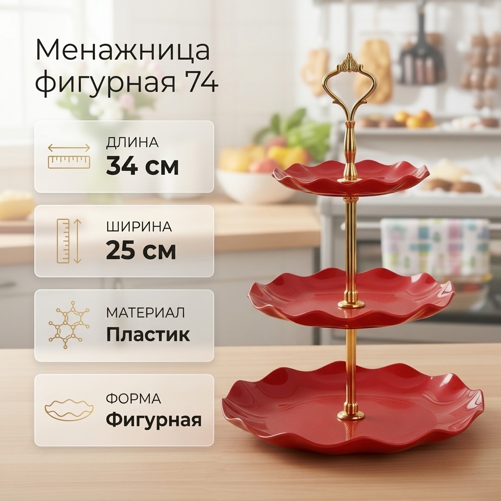 Менажница 74 фигурная 1 шт