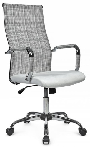 Офисное кресло RV DESIGN Art RCH 6017H, серый, белый