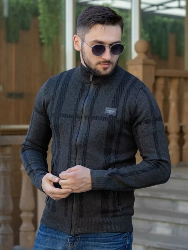 Кардиган серый