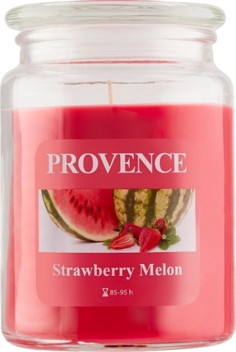 Ароматическая свеча Provence Арбуз/Клубника 14 см, 1 шт