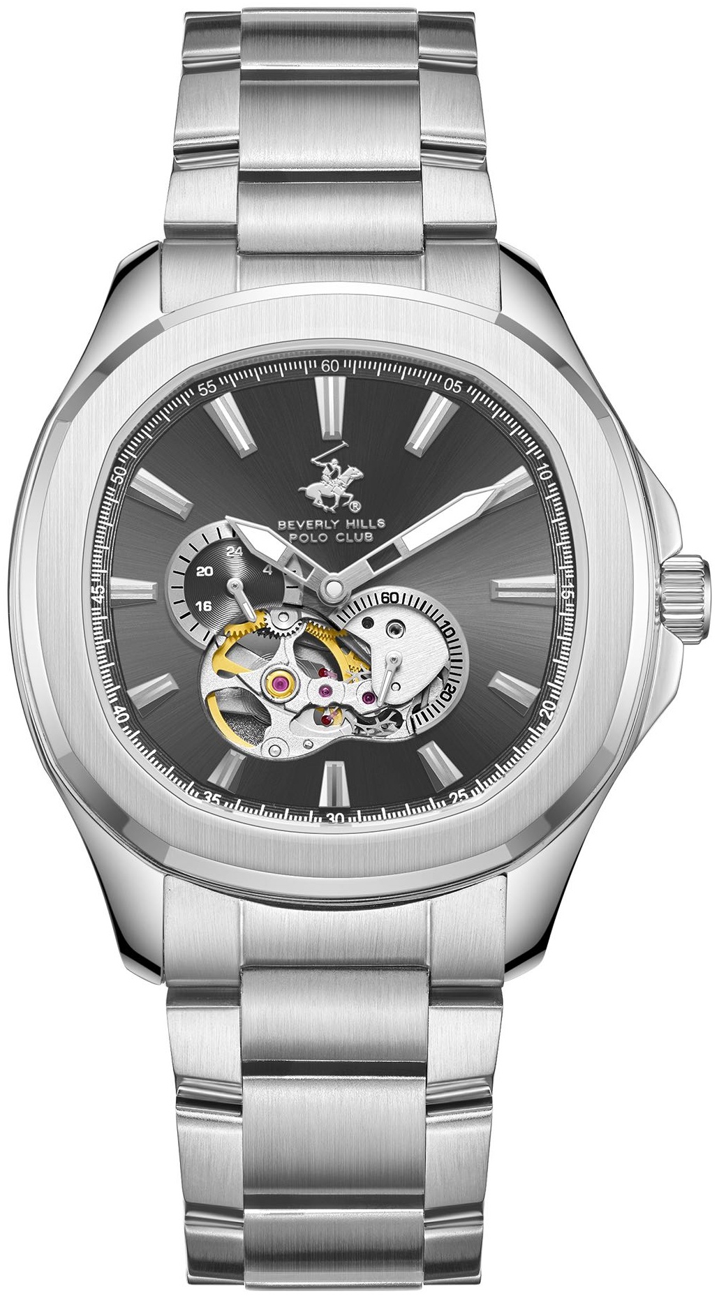 Механические Beverly Hills Polo Club BP3728X.350 нержавеющая сталь